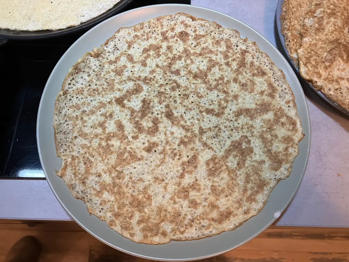 Crêpes salées low carb (base pour wraps)